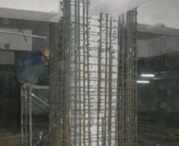 楼房柱子受损包钢加固施工方案